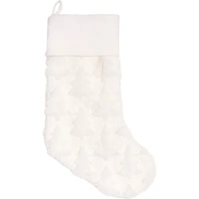 C & F Home C&f Home Frosted Tree Stocking In White