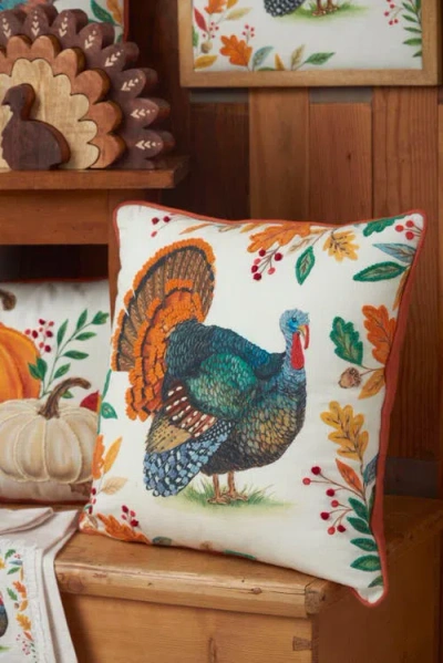 C & F Home C&f Home Harvest Turkey Throw Pillow, 18" X 18" In Multi