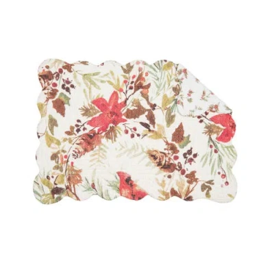 C & F Home C&f Home Averie Placemats Set Of 6, 13" X 19" In White