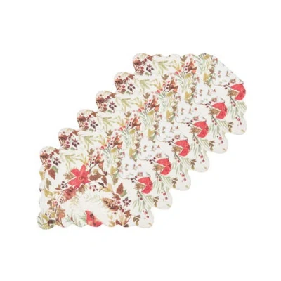 C & F Home C&f Home Averie Placemats Set Of 6, 13" X 19" In White