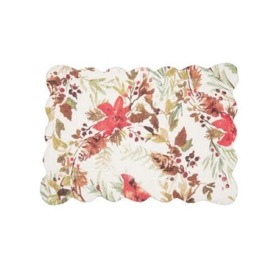 C & F Home C&f Home Averie Placemats Set Of 6, 13" X 19" In White