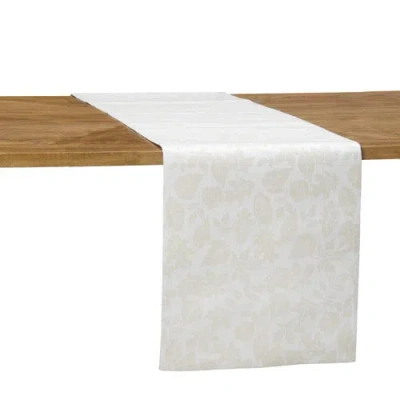 C & F Home C&f Home Warm Harvest Leaves Table Runner 14" X 72" In Neutral