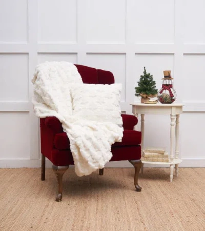 C & F Home C&f Home Frosted Tree Throw Pillow, 18" X 18" In White