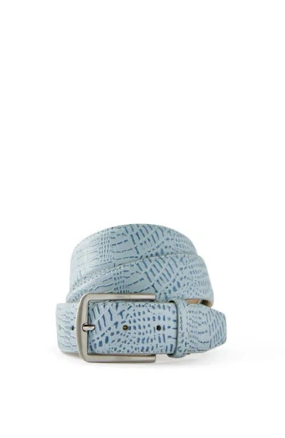 Cotton On Lagoon Gator Belt In Blue