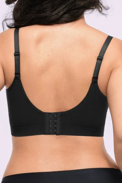 Shapellx Skin Flow Smooth Unlined Wireless Bra In Black