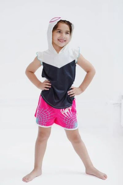 Marvel Spider-man Cosplay Tank Top & Shorts Set In Multi