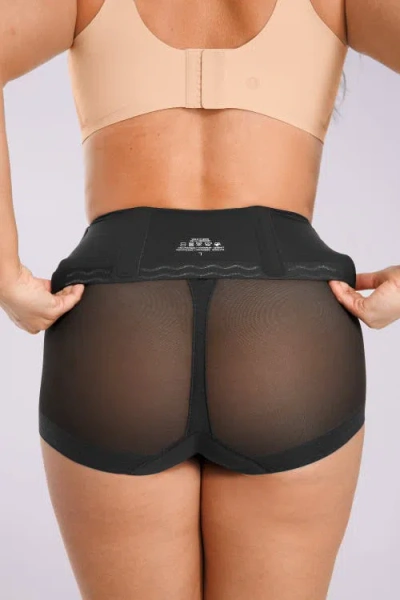Shapellx Mesh Smooth Butt-lifting Brief In Black
