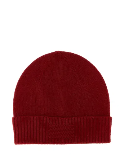 Guest In Residence Ribbed-cuff Cashmere Beanie In Red