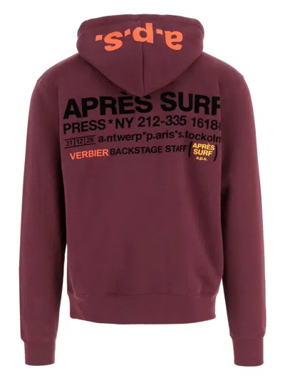 Après Surf Cotton Sweatshirt With Logo In Purple