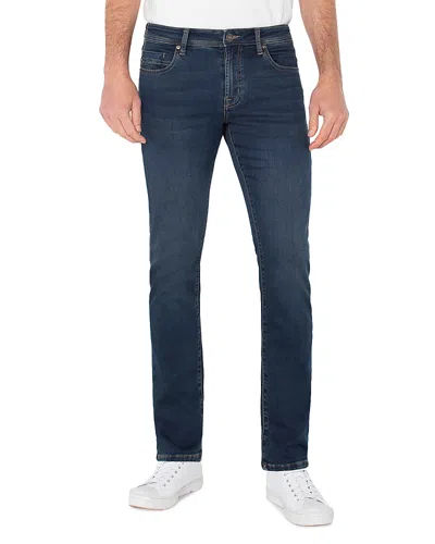 Liverpool Los Angeles Kingston Slim Straight French Terry Jeans In Blue