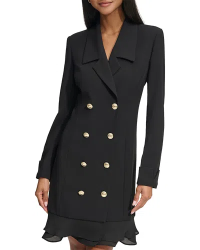 Karl Lagerfeld Double Breasted Jacket Dress In Black