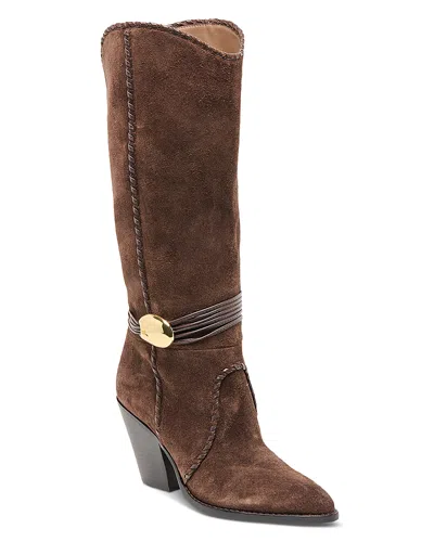 Dolce Vita Jody Hardware Knee-high Boots In Brown