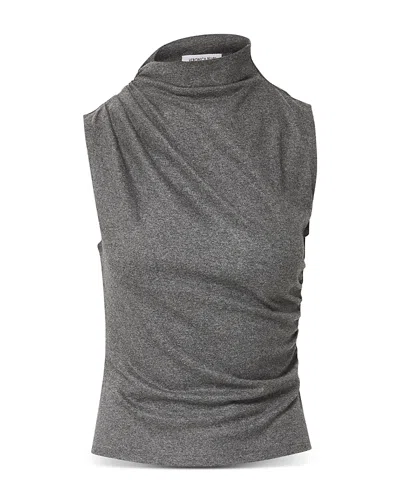 Veronica Beard Mylie Sleeveless Top In Gray