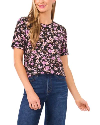 Cece Women's Crew Neck Pull-on Printed Sweater In Multi