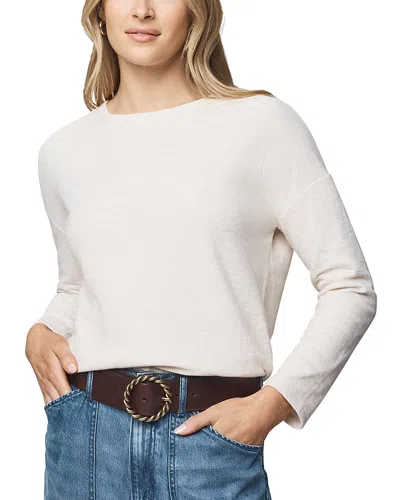 Splendid Callista Long Sleeve T-shirt In White