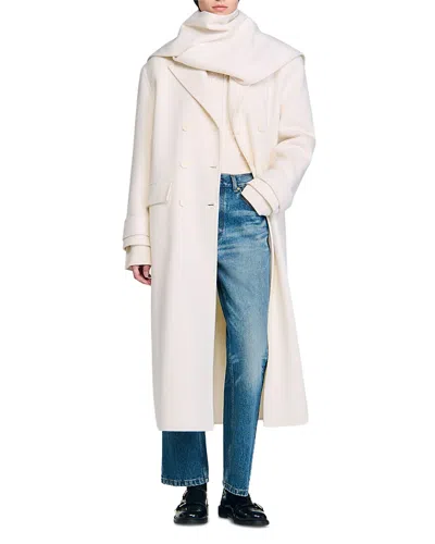 Sandro Uma Coat In Pink