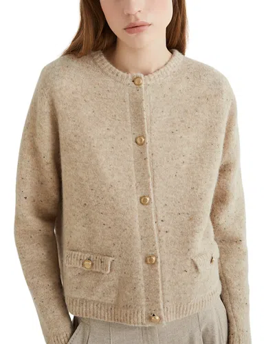 Marella Marled Cardigan In Neutral