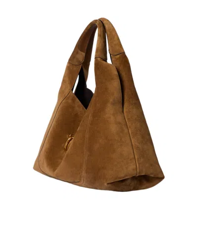 Gucci Softbit Shoulder Bag Maxi Size In Brown