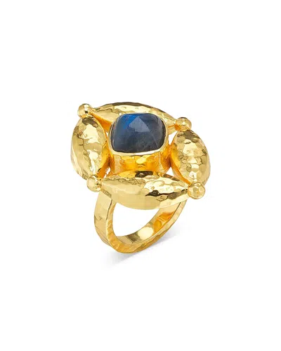 Capucine De Wulf Blue Labradorite Mystic Eye Ring In Gold