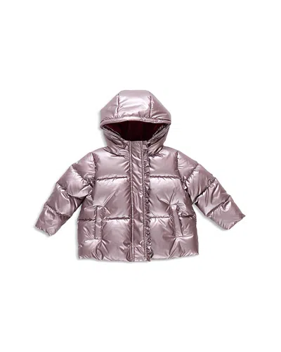 Pink Chicken Girls' Ruffled Pete Puffer Down Jacket - Little Kid In Pink