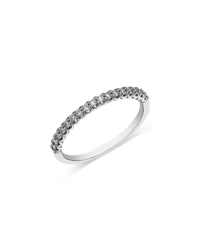 Bloomingdale's Fine Collection Diamond Stack Band In 14k White Gold, 0.25 Tcw In Gold