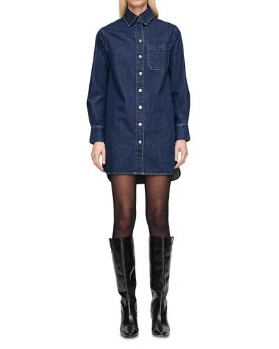 Dl1961 Faye Denim Shirt Dress In Blue