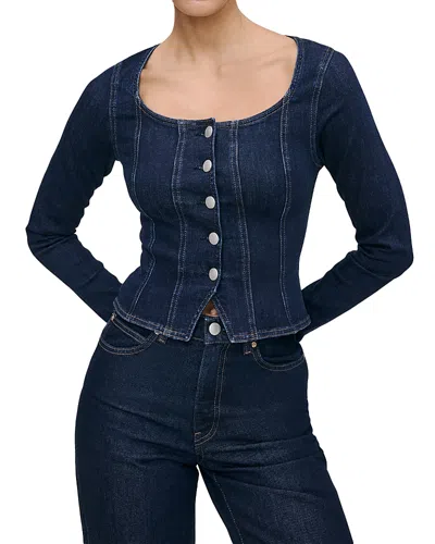 Dl1961 Bailee Denim Top In Blue