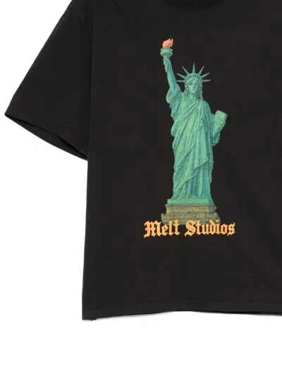Melt Printed T-shirt In Black