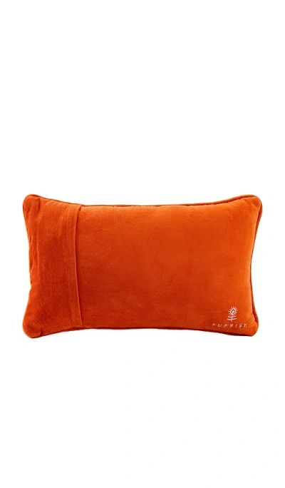 Furbish Studio Haunt It Needlepoint Pillow In Orange