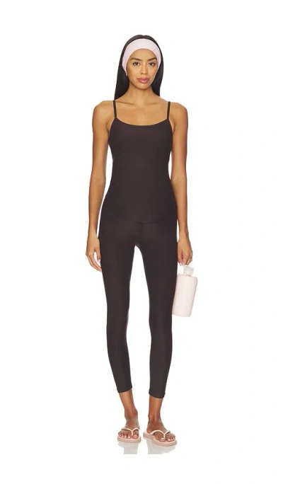 Beyond Yoga Spacedye Up Level Maternity Jumpsuit In Black