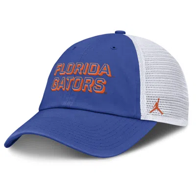 Jordan Men's Royal Florida Gators 2025 Gameday On-field Club Adjustable Trucker Hat In Blue