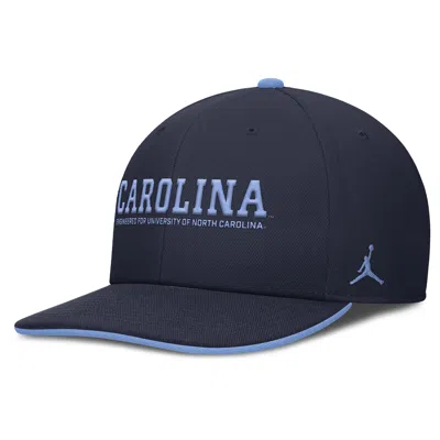 Jordan Men's Navy North Carolina Tar Heels 2025 On-field Pro Performance Adjustable Hat In Blue