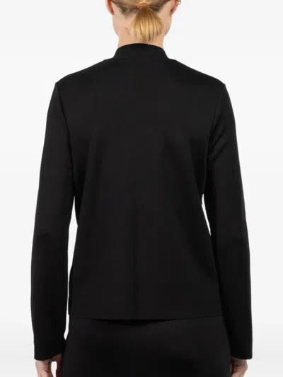 La Galpa Mandarin-collar Blouse In Black
