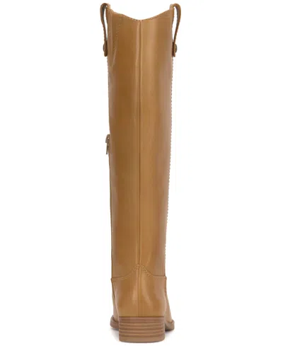 Inc International Concepts Fawne Riding Leather Boots Created For Macys Regular Wide Calf Extra Wide Calf In Black