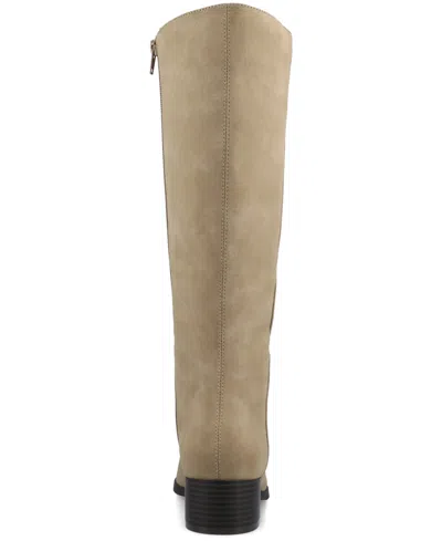 Journee Collection Journee Women's Devri Wide Calf Boots In Animal Print