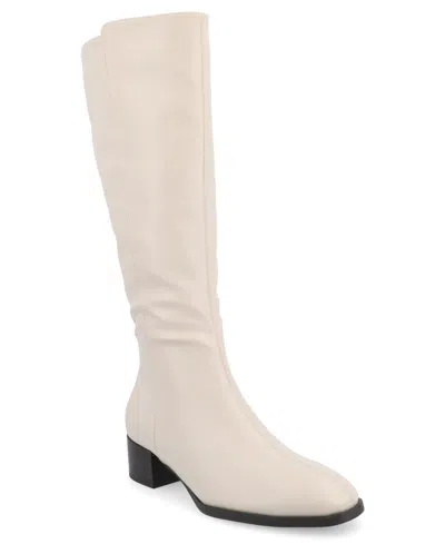 Journee Collection Womens Devri Regular Wide Calf Extra Wide Calf Knee High Boots In Neutral