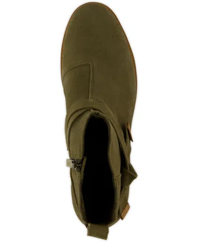 Toms Women's Womens Marlow Boot Water Repellent Military Olive Suede In Green
