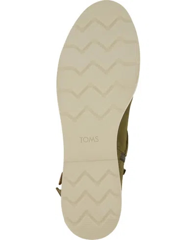 Toms Women's Womens Marlow Boot Water Repellent Military Olive Suede In Green