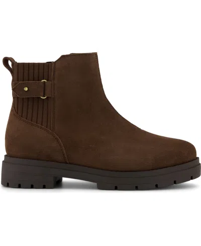 Toms Women's Womens Astrid Boot Water Repellent Oak Suede In Brown