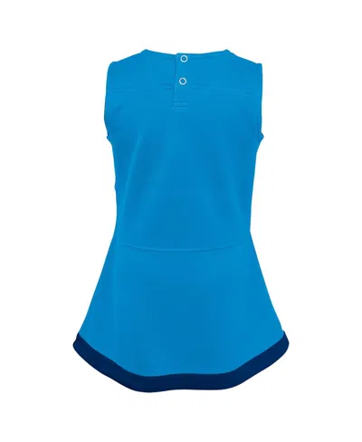 Outerstuff Girls Toddler 2-piece Carolina Blue North Carolina Tar Heels Cheer Captain Dress Bloomers Set In Blue