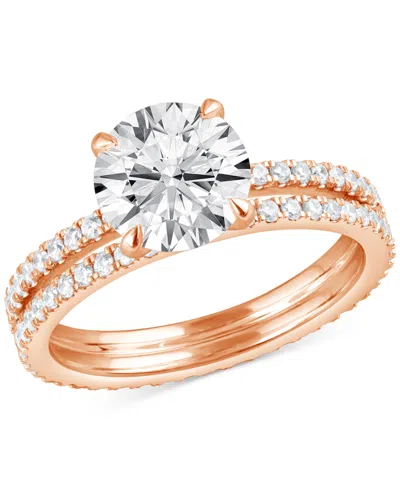 Badgley Mischka Certified Lab Grown Diamond Bridal Set (3 Ct. T.w.) In 14k Gold In Gold