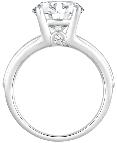Badgley Mischka Bagley Mischka Certified Lab Grown Diamond Channel Set Engagement Ring (4 Ct. T.w.) In 14k Gold In Metallic