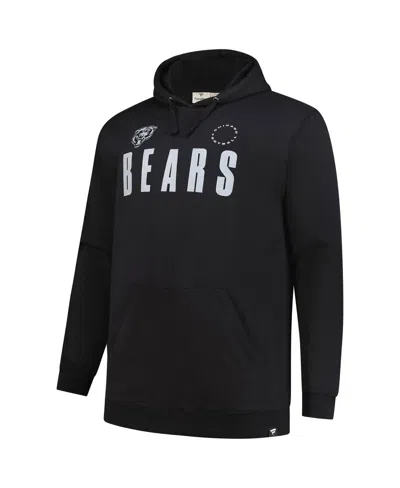 Fanatics Men's Black Chicago Bears Big Tall Chip Shot Hoodie In Black