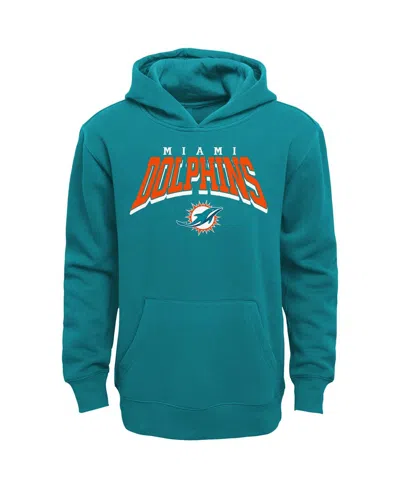 Outerstuff Toddler Miami Dolphins Dynamic Duo Fleece Pullover Hoodie And Sweatpants Set In Blue