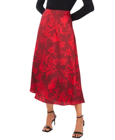 Vince Camuto Women's A-line Midi Skirt In Red