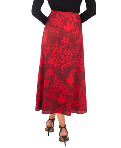 Vince Camuto Women's A-line Midi Skirt In Red