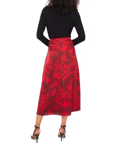 Vince Camuto Women's A-line Midi Skirt In Red