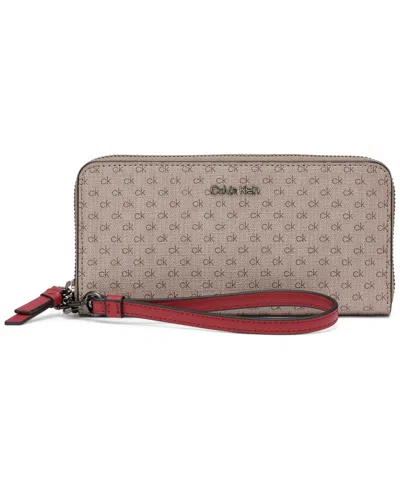 Calvin Klein Women's Moon Mini Signature Boxed Wallet In Multi