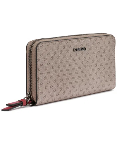 Calvin Klein Women's Moon Mini Signature Boxed Wallet In Multi