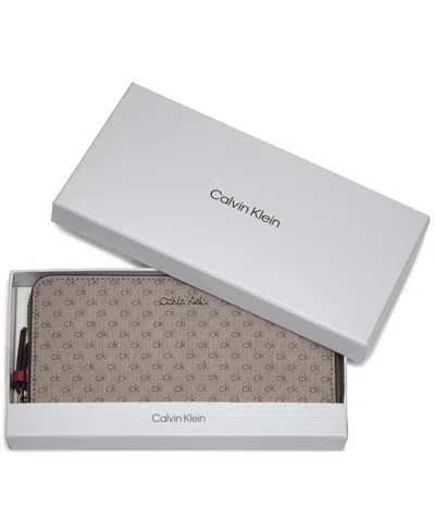 Calvin Klein Women's Moon Mini Signature Boxed Wallet In Multi